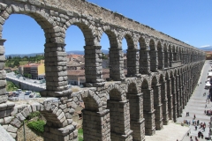 Aqueduct in Plaza del Azoguejo.