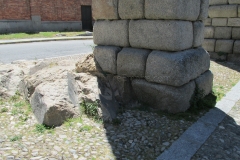 Detail of a pillar foundation.