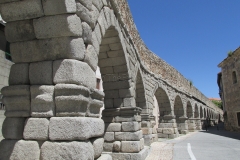 Reconstructed arches of the aqueduct.