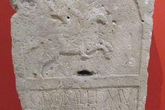 Stele of Gaius Pompeius Mucroni Uxamensis, who died at the age of 90.