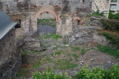 Praetorium excavations from the courtyard of the Castello Contessa Adelaide.