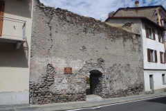 City wall remnants on Via Norberto Rosa.