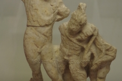 Statuette of Pan and Dionysus. From Sofia and dated to the 2nd century CE. National Archaeological Museum of Bulgaria.