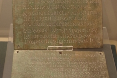 Bronze military diploma. Dated to the 1st century CE and found in Breznik. National Archaeological Museum of Bulgaria.