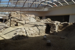 Remains of the 6th century CE cardo and sewer system.