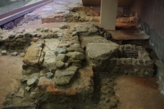 Remains of the 2nd century CE Roman house in the Serdika II metro station.