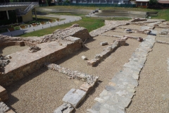 Buildings inside the wall near the west gate.