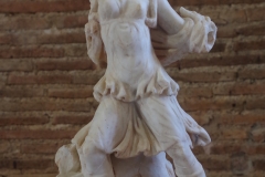 Statue of Artemis Kynegetis from Room II of the Roman baths. Dated to the 2nd century CE. Archaeological museum.