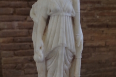 Statue of Hekate from Room II of the Roman baths. Dated to the 1st or 2nd century CE. Archaeological museum.