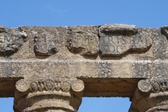 Sardus Pater Babi inscription on the architrave of the Temple of Antas.
