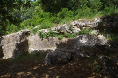 Third quarrying area at the Temple of Antas quarry.
