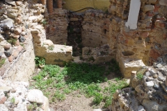 Detail of the caldarium and praefurnium of the Santa Maria baths.