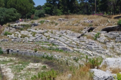 East cavea of the amphitheater.