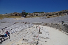 Diazoma  and seating of the theater.