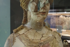 Terracotta bust of the Demeter and Kore cult type, found in the Well of Artemis and dated to the start of the 4th century BCE.