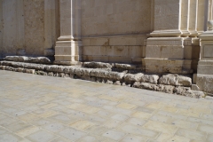 Crepidoma of the Temple of Athena within the walls of the Duomo di Siracusa.