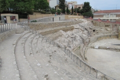 Western cavea of the amphitheater.