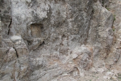 Rock cut shrine to Nemesis in the amphitheater.