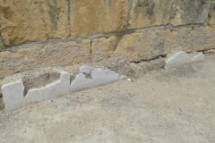 Marble remnants from the podium of the amphitheater.