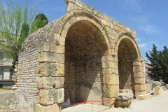 Reconstructed tabernae at the colonial forum.