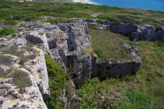 Inland part of the Punta Is Arutas quarry.