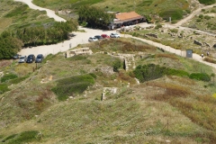Punic fortifications outside the archaeological area from the Torre Costiera di San Giovanni.