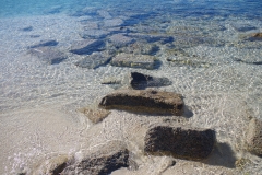 Remains of the Roman docks at the Capicciolu Quarry.