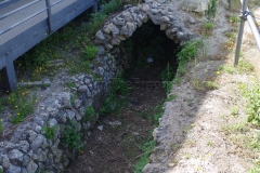 Sewer channel in the archaeological park.