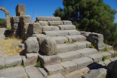 Stairway from the exterior face of the entry gate.