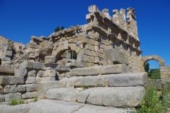 Stairway and northeastern face of the entry gate.