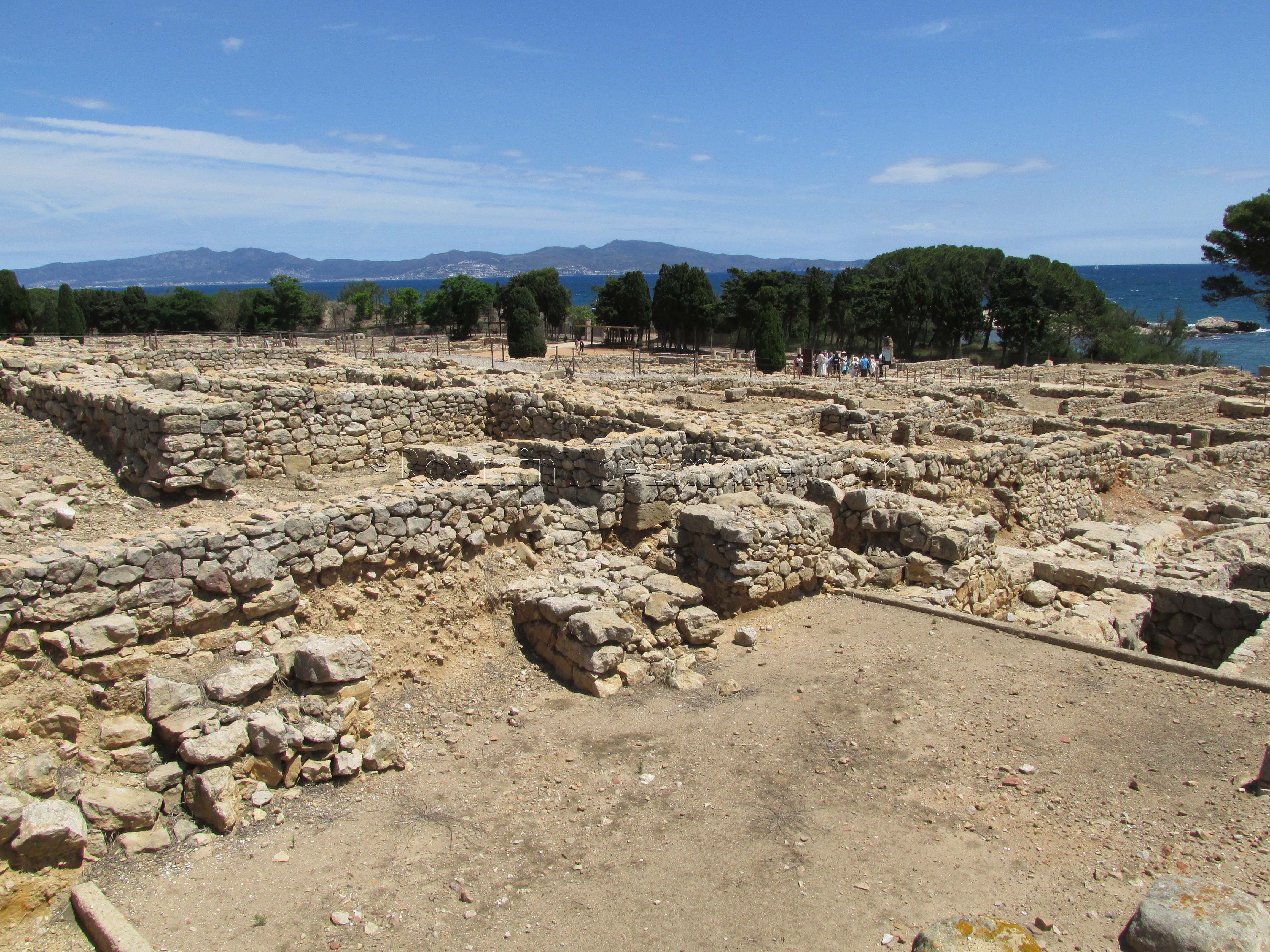 Northern portion of the Neapolis from the acropolis area. Emporiae. Emporion