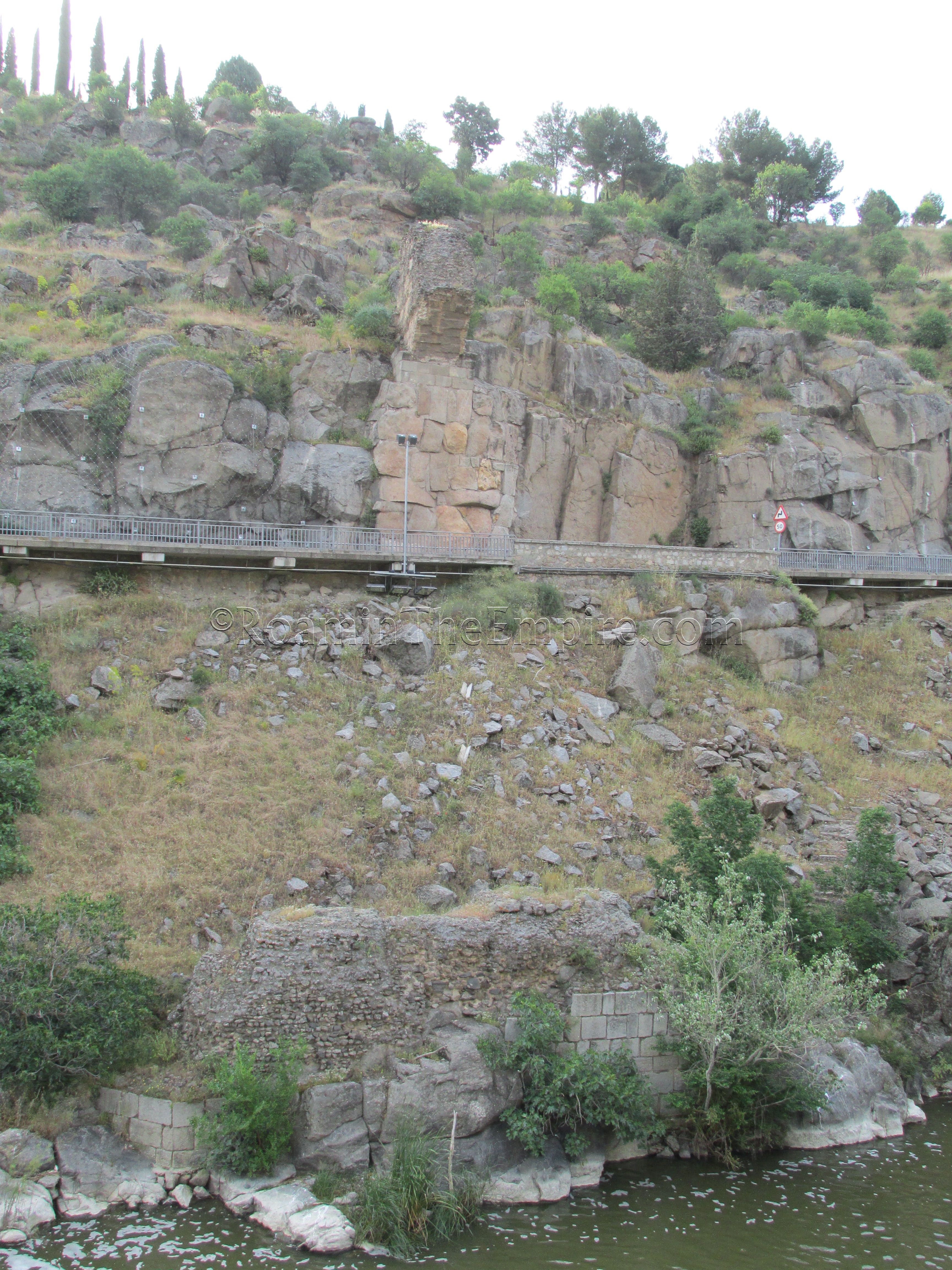 Eastern piers of the aqueduct.