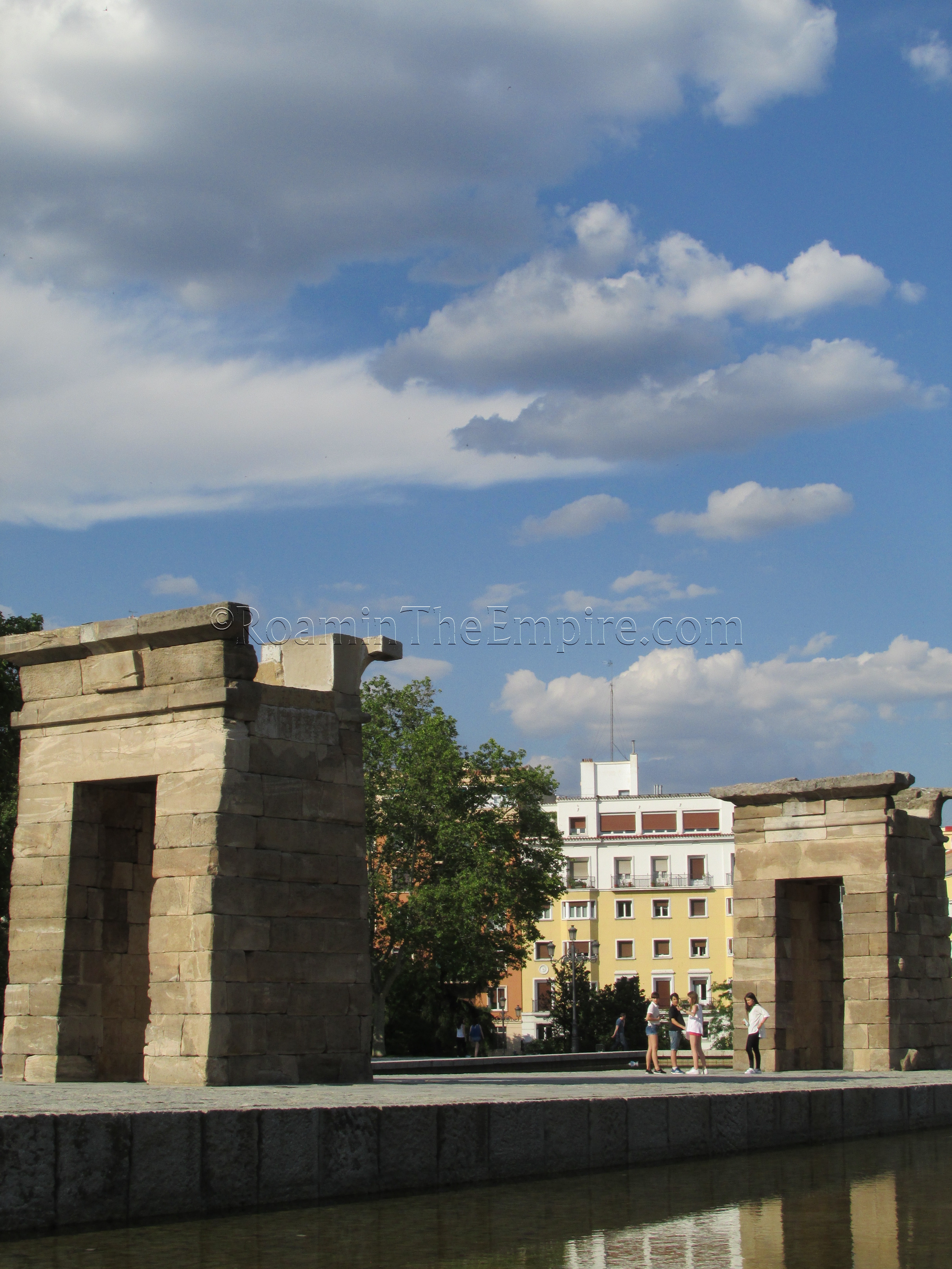Portals of the Temple of Debod, the Roman construction on the right.