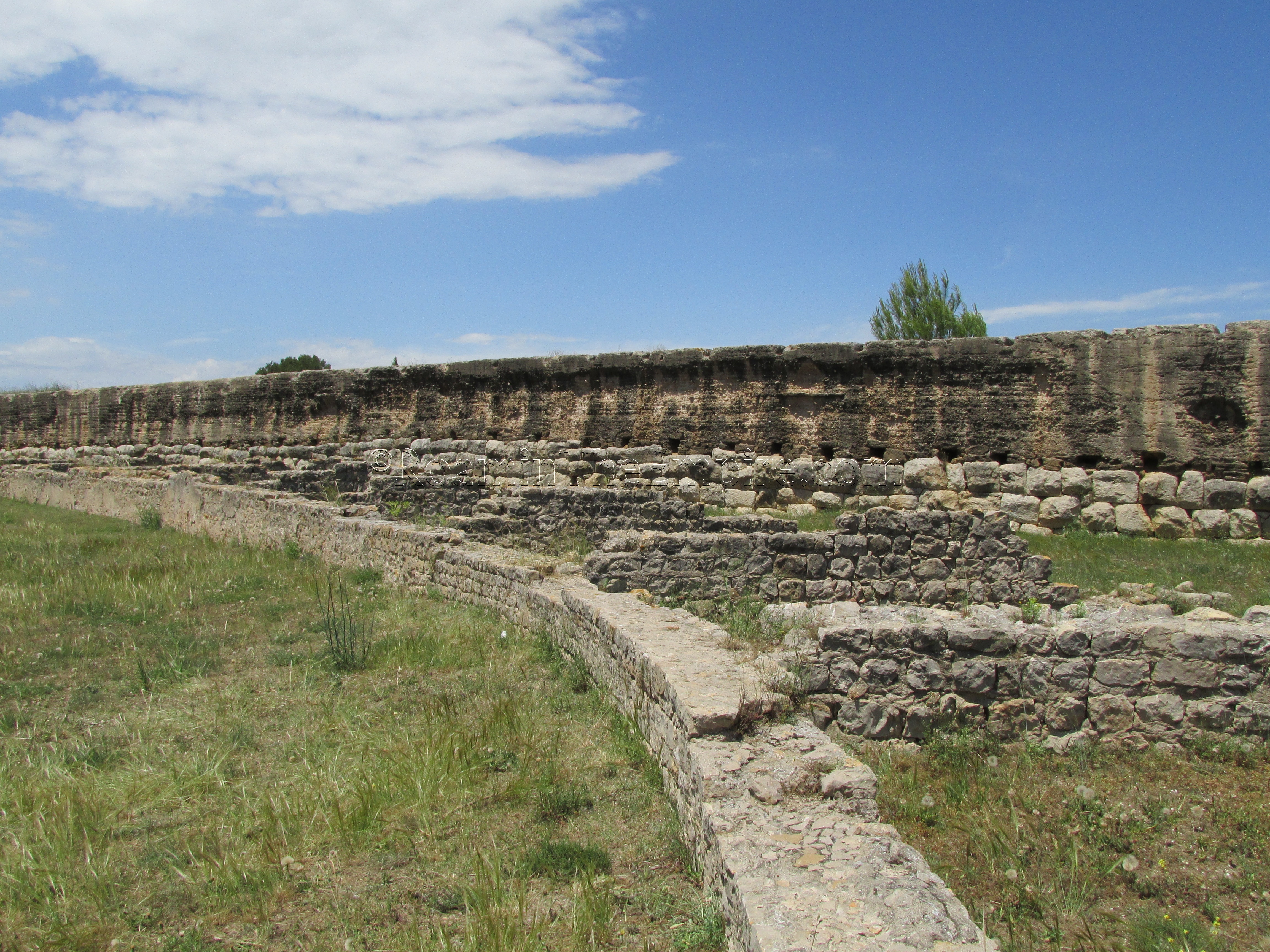 Amphitheater and south wall.