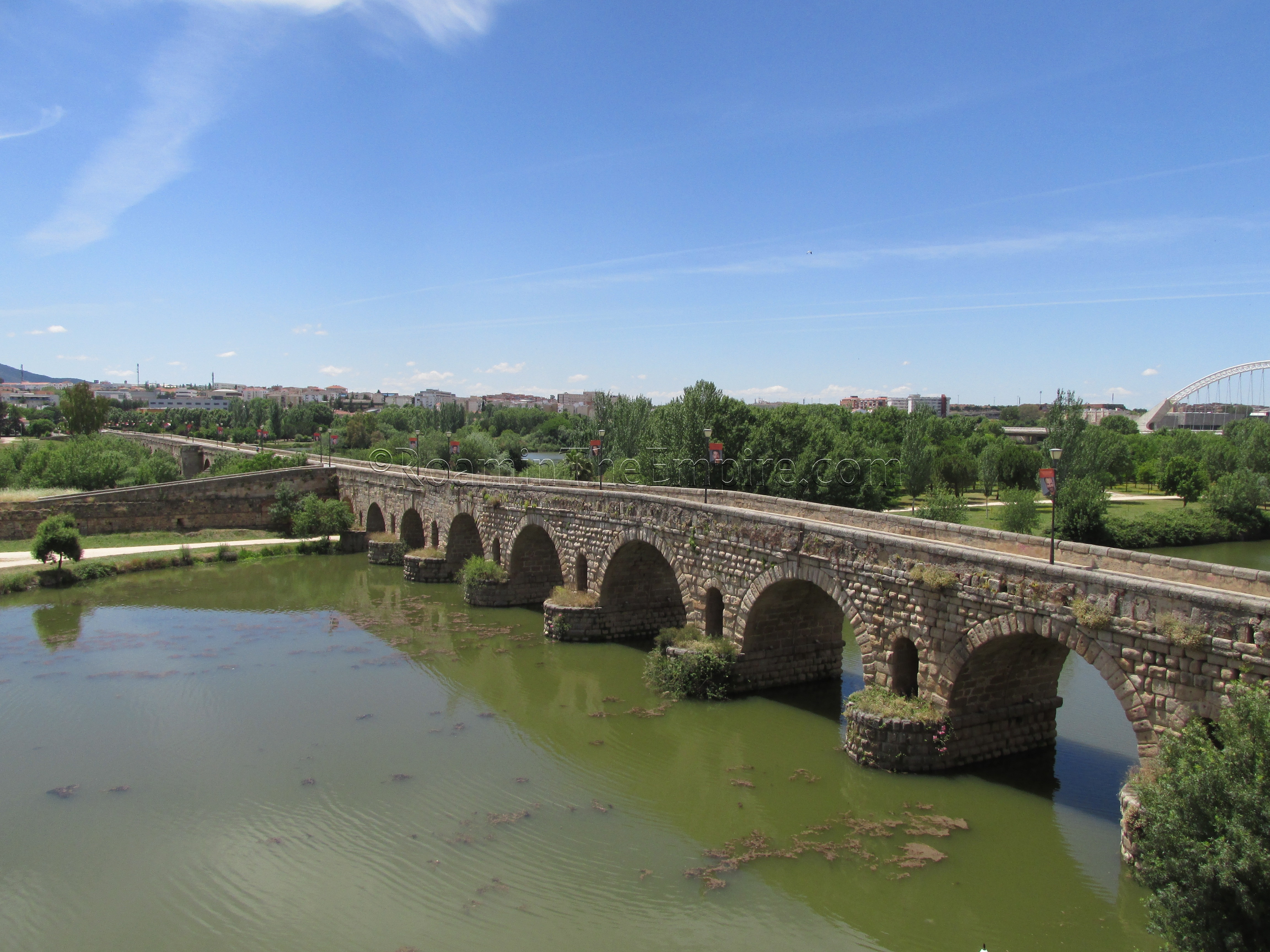 Guadiana River bridge (Puente Romano) in Mérida.