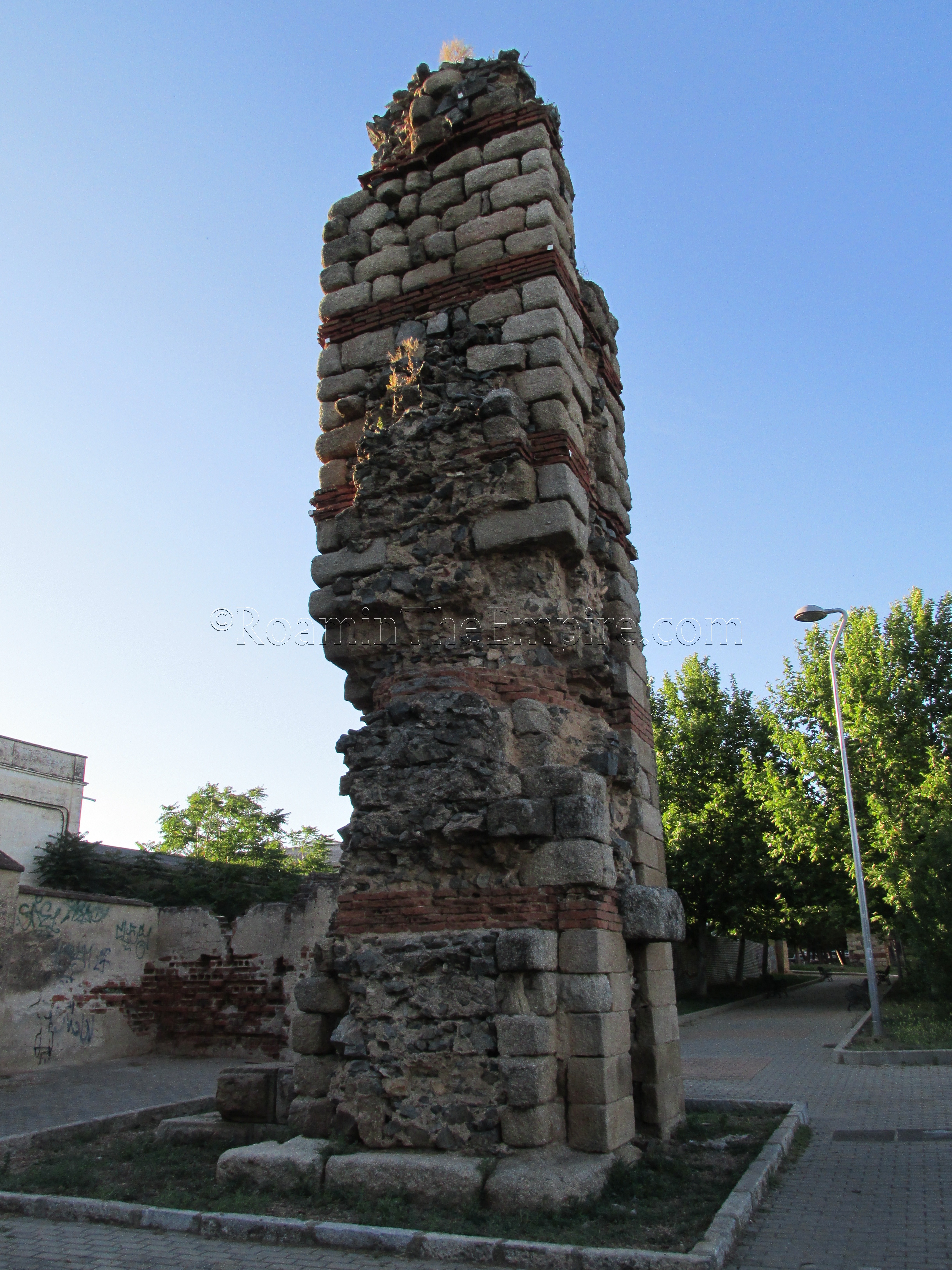 Single pillar of the Proserpina Aqueduct.