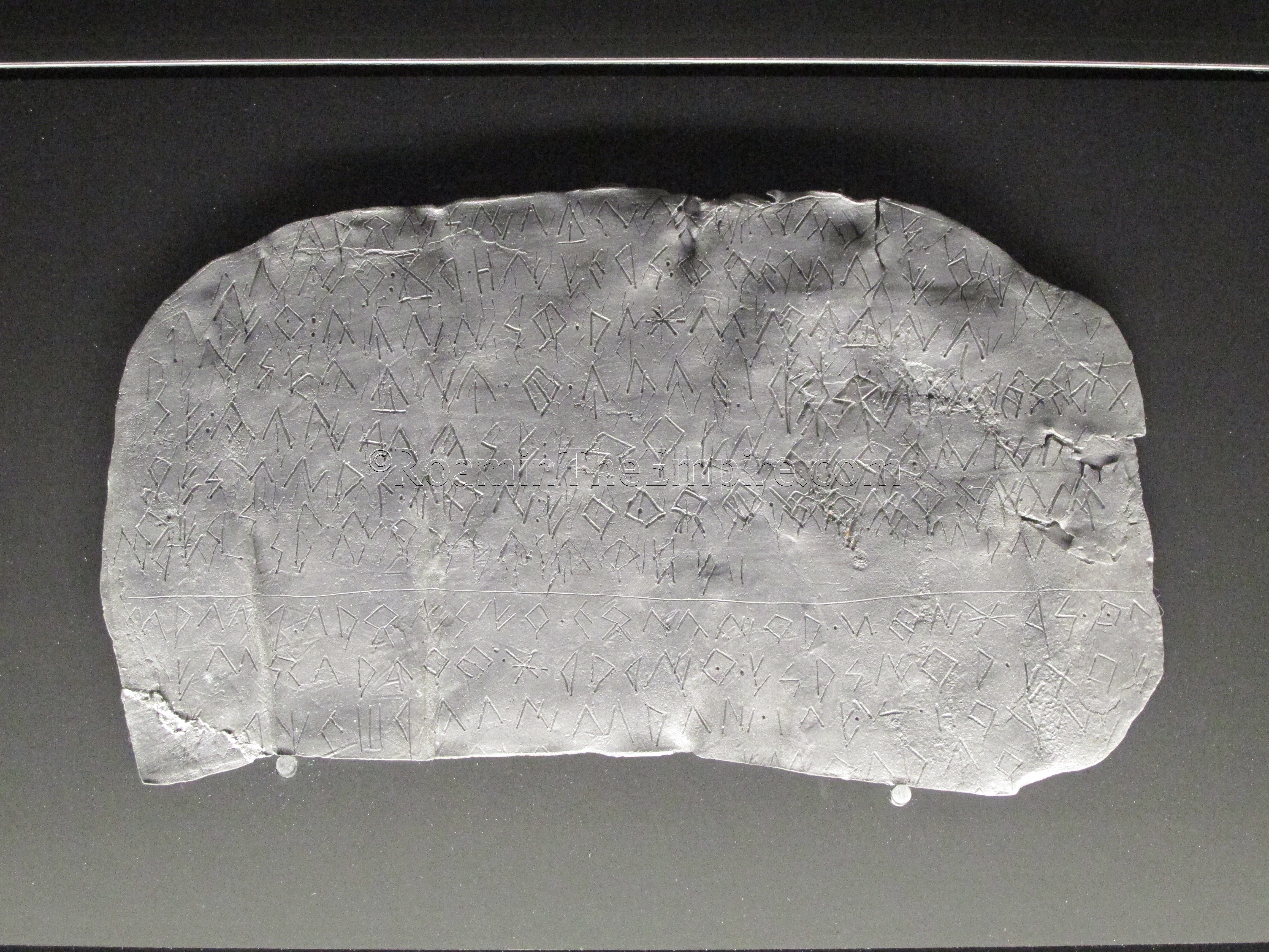 Iberian inscription on a lead tablet.