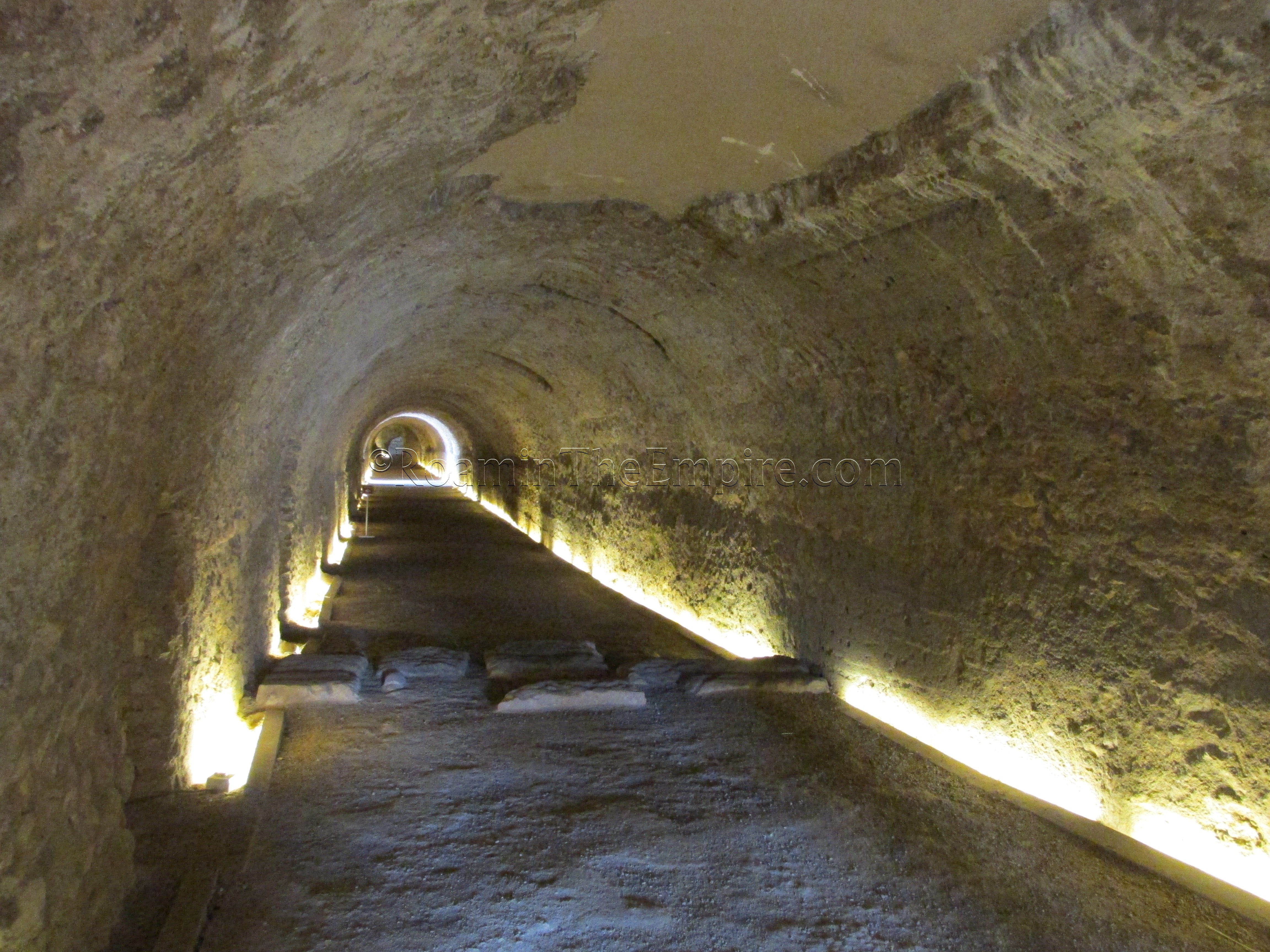 Vaulted tunnel under the north cavea of the circus. Tarraco.