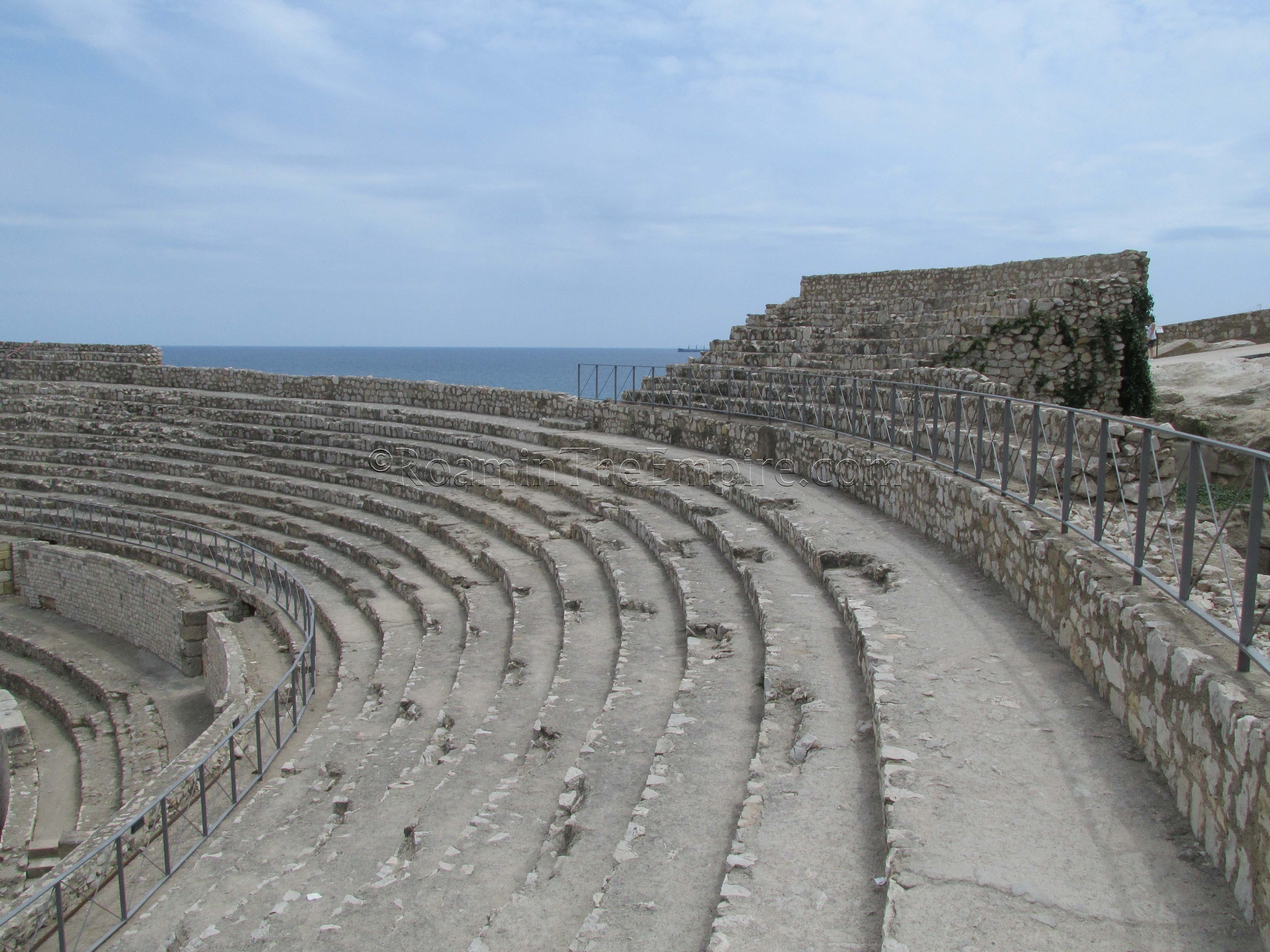 Cavea of the amphitheater.