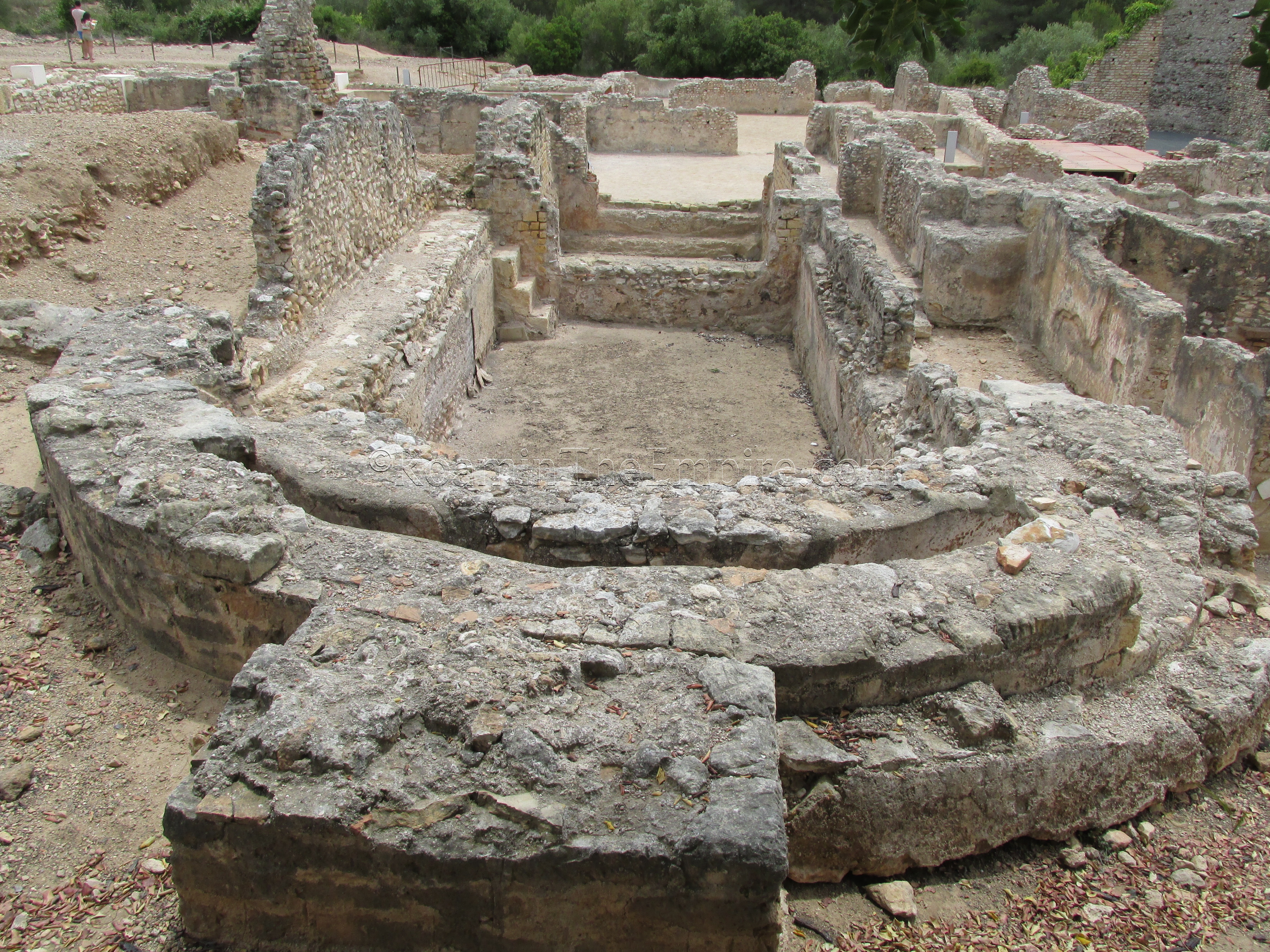 Frigidarium of the bathing complex at the El Munts Villa.