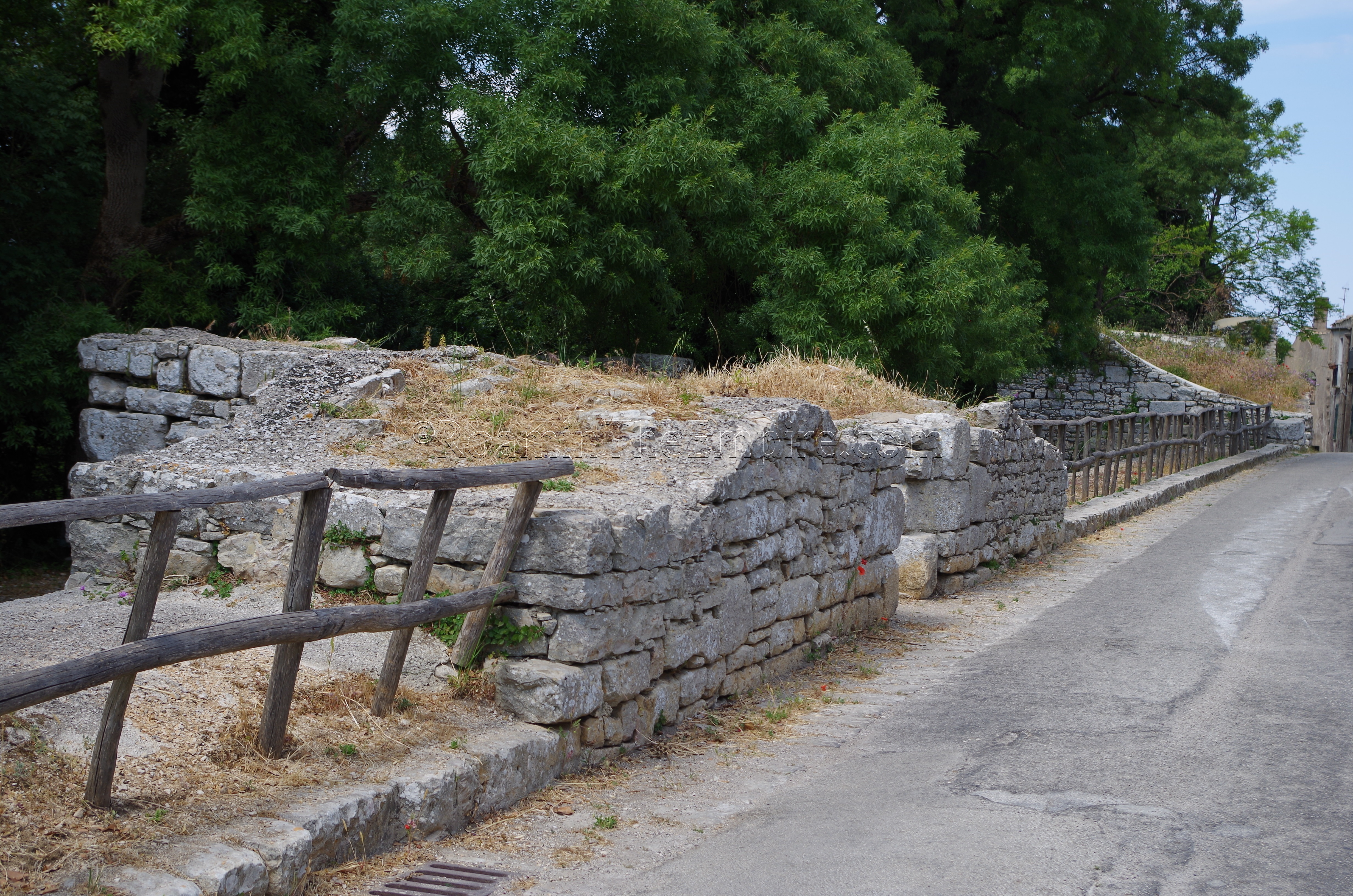 Elymian and Punic walls along Via Rabata. Eryx