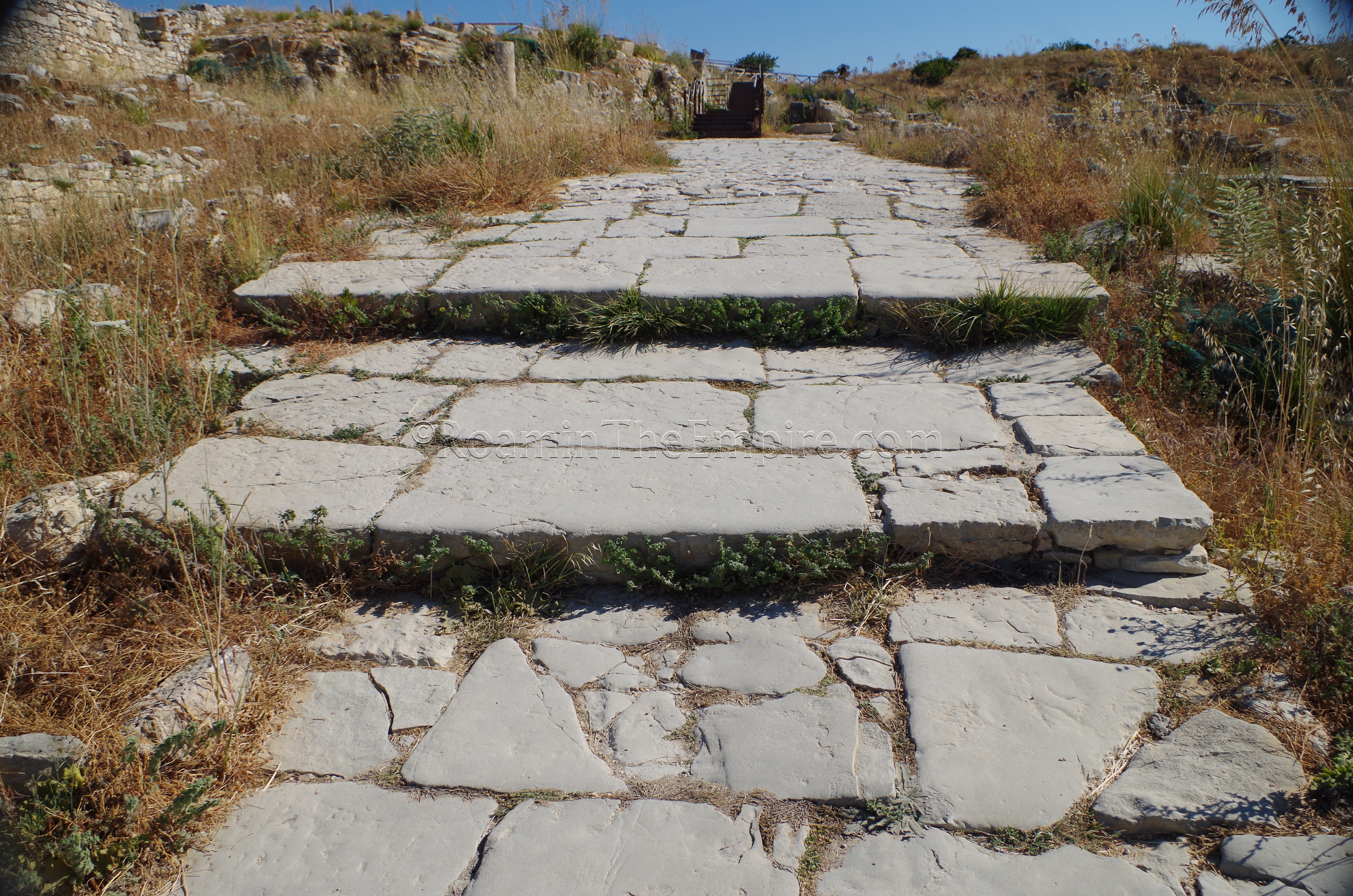 Path around the west side of the agora.
