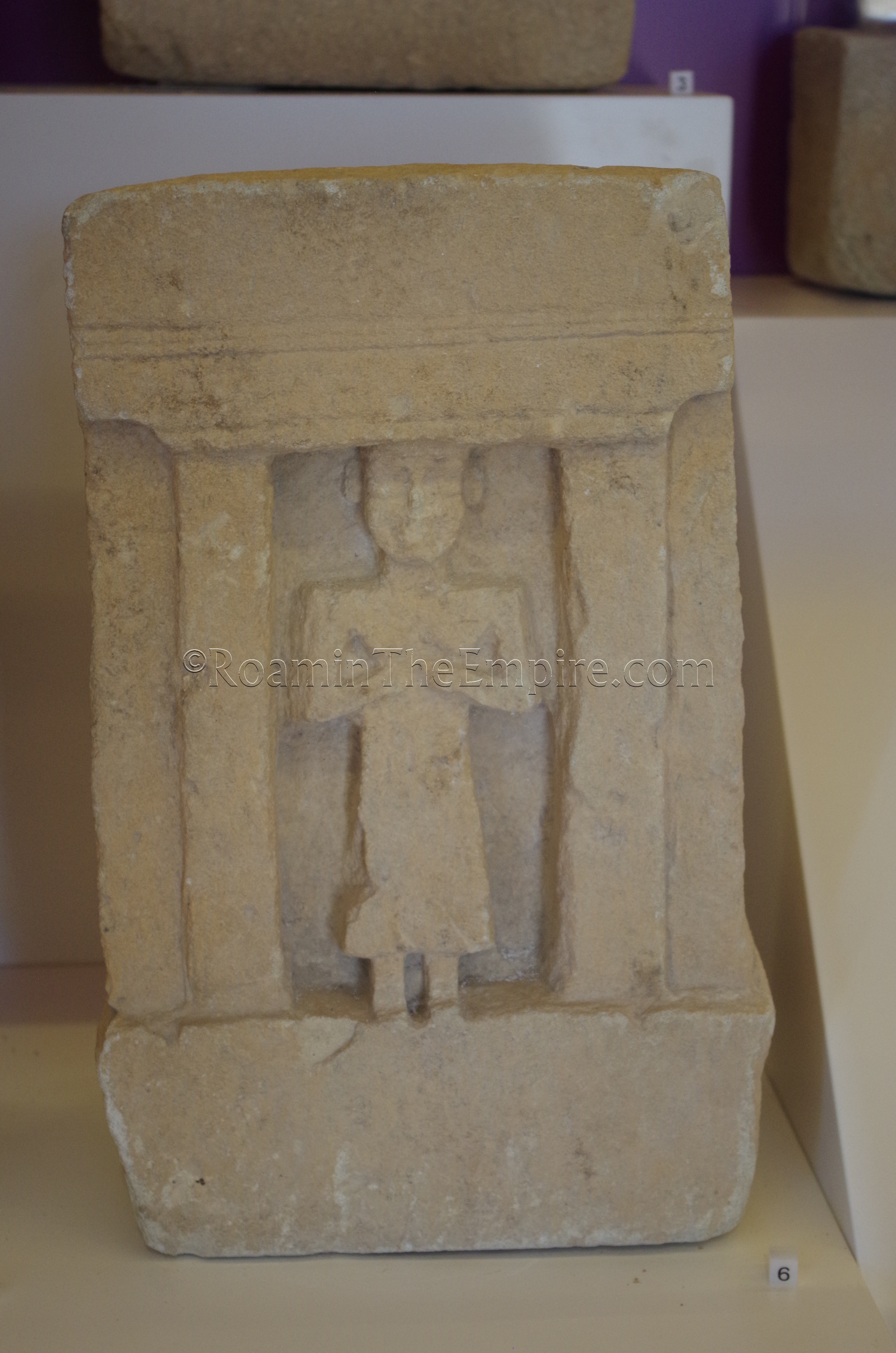 Punic funerary stele displayed in the the Museo Archeologico Regionale Lilibeo (Baglio Anselmi).