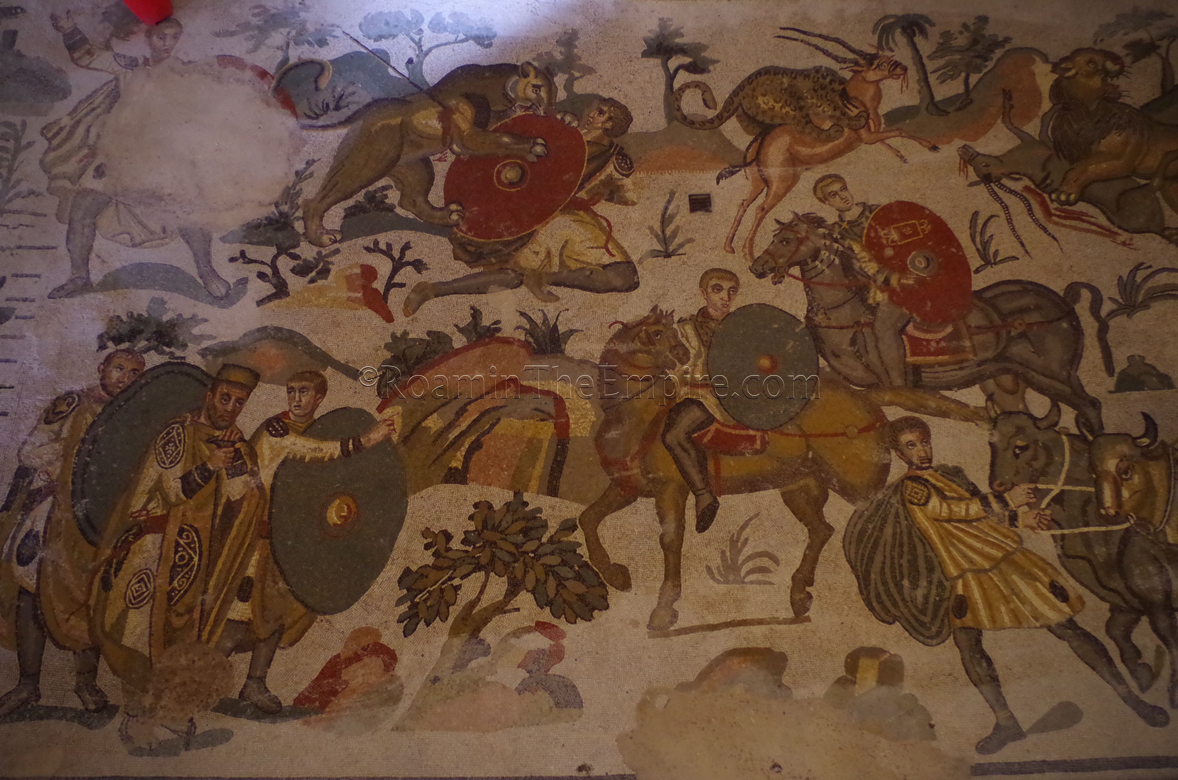 Mosaic from the Villa Romana del Casale. Sicily.