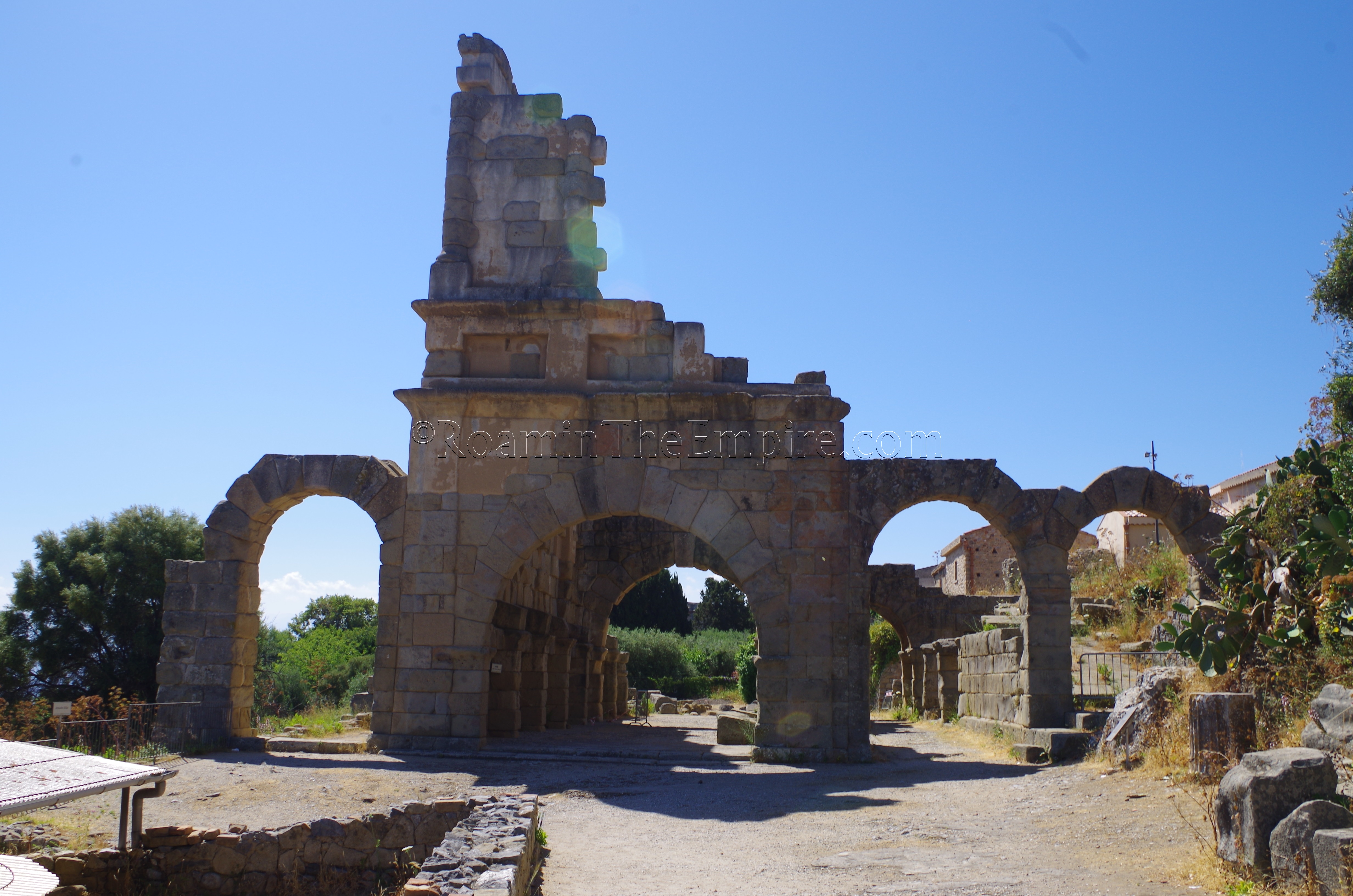 The 'basilica' of Tyndaris.