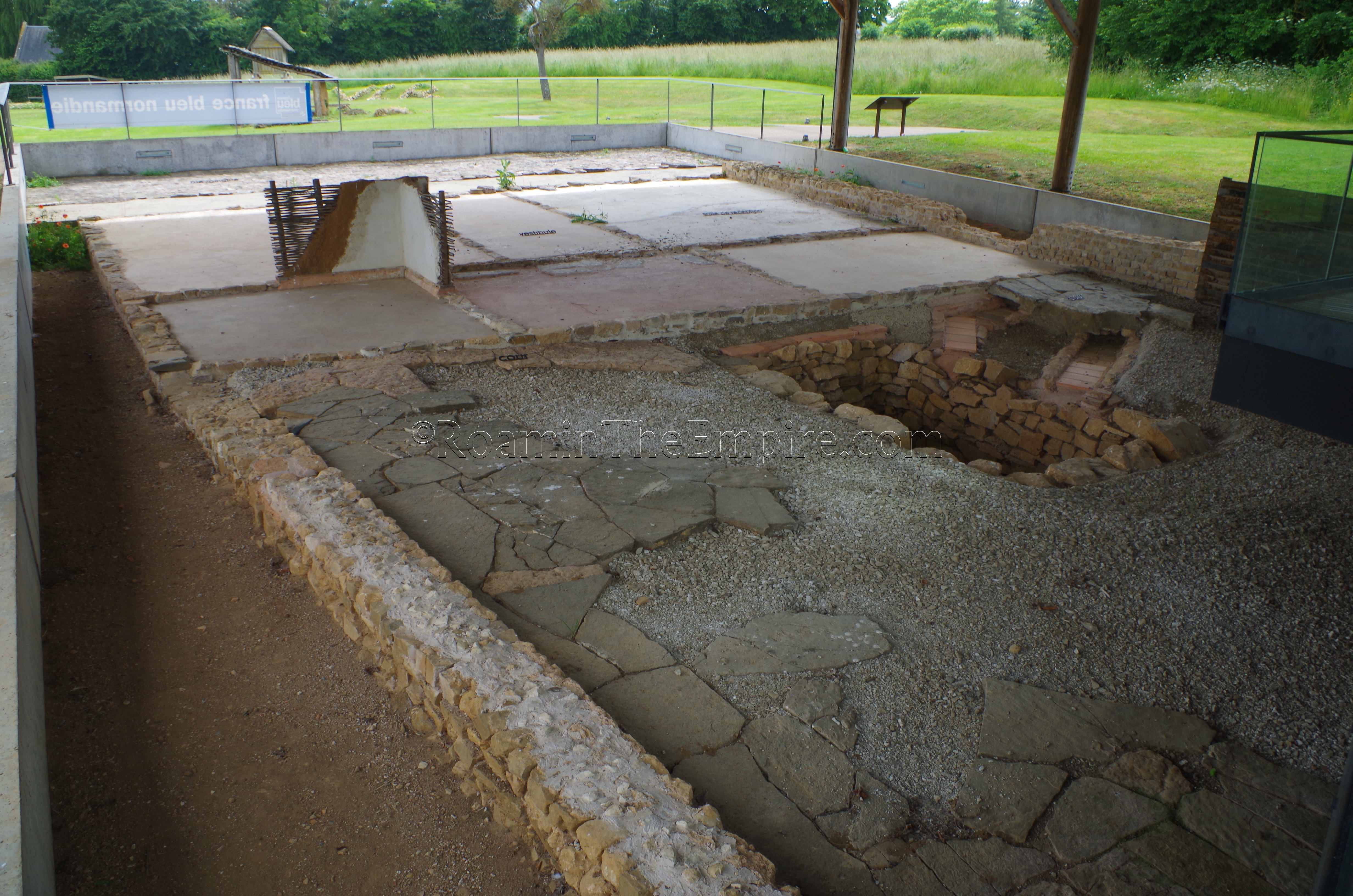 The remains of the U-Shaped House. Vieux. Aregenua.