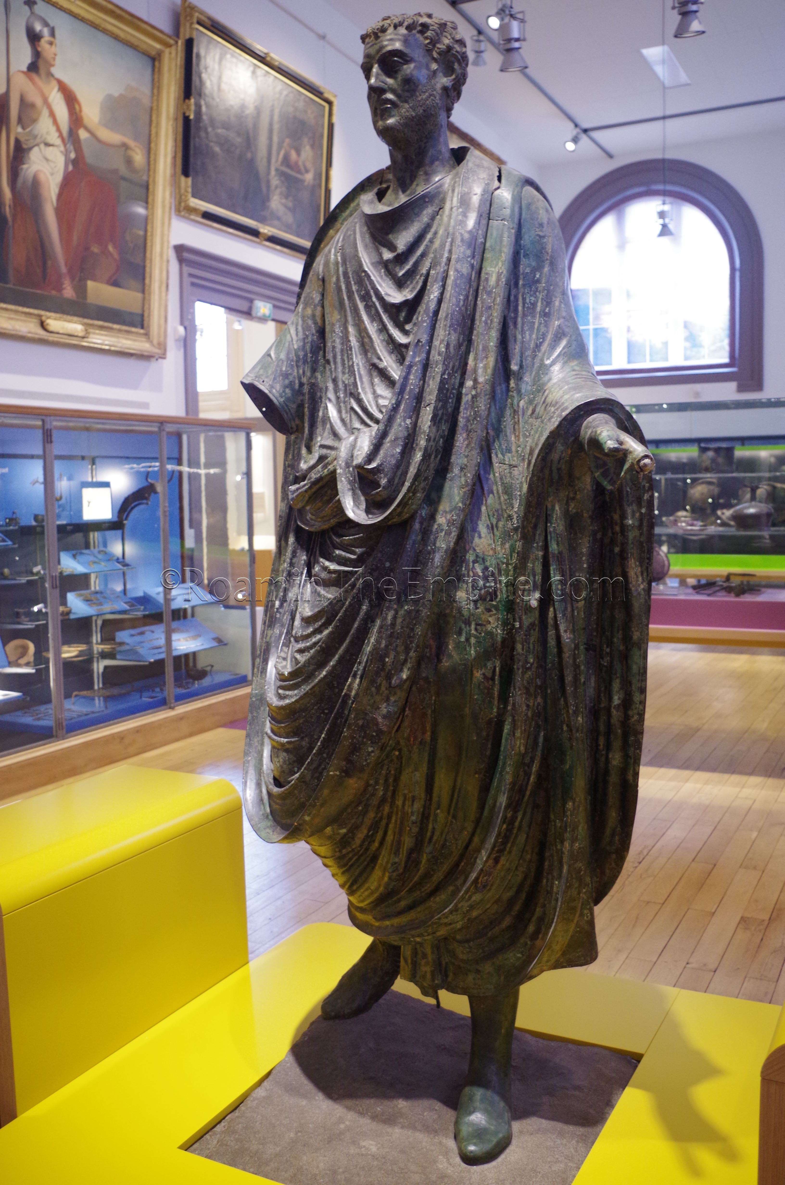 Bronze statue of Gaius Julius Pacatianus in the Musée des Beaux-Arts et d'Archéologie de Vienne. Vienna.
