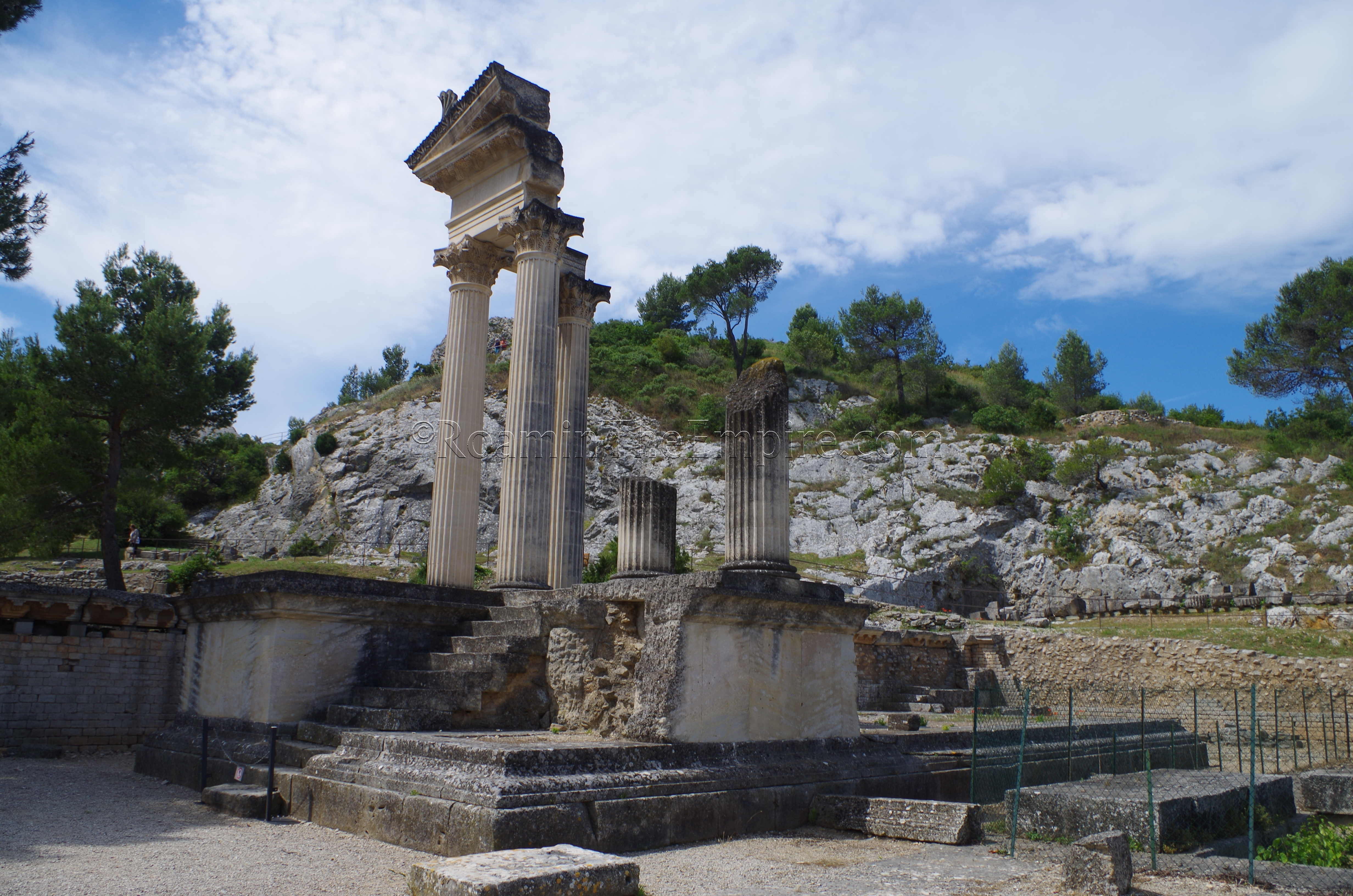 South temple of the Gemini Temples. Glanum. Saint-Rémy-de-Provence.