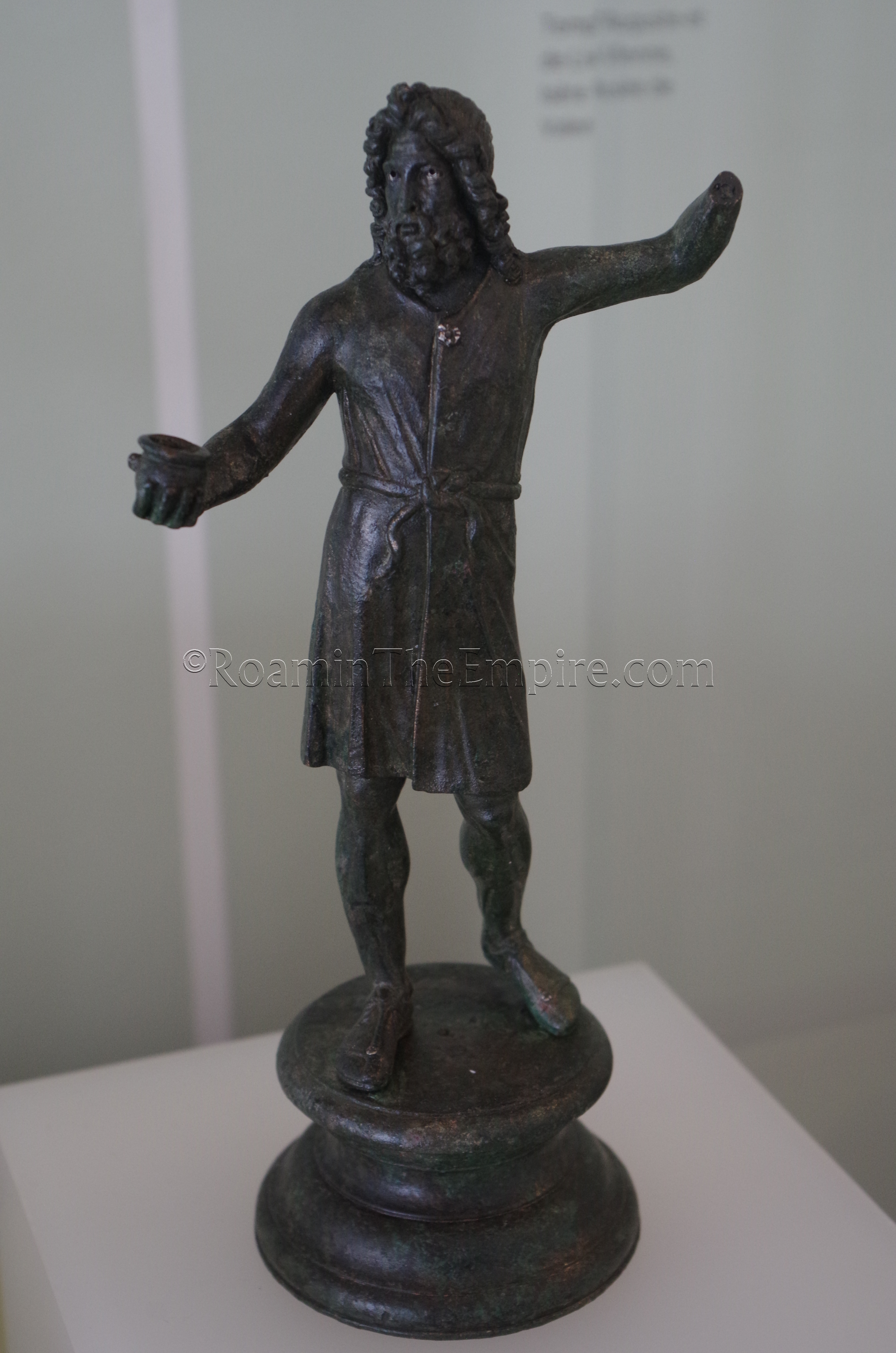 Bronze statuette of Sucellus from Le Pouzin in the Musée de Valence.
