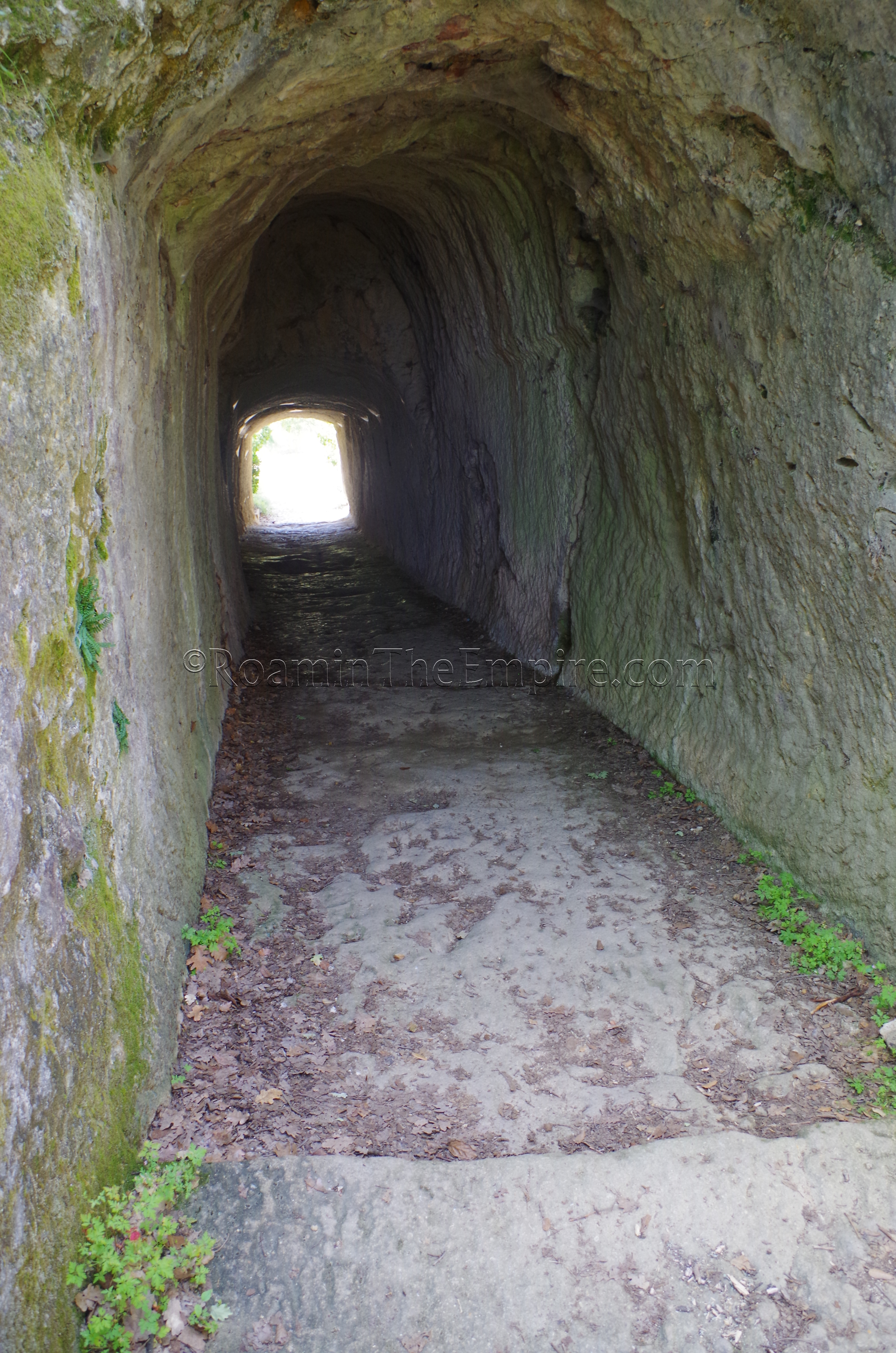 Ancient tunnel through Puymin. Vasio Vocontiorum. Vaison-la-Romaine.